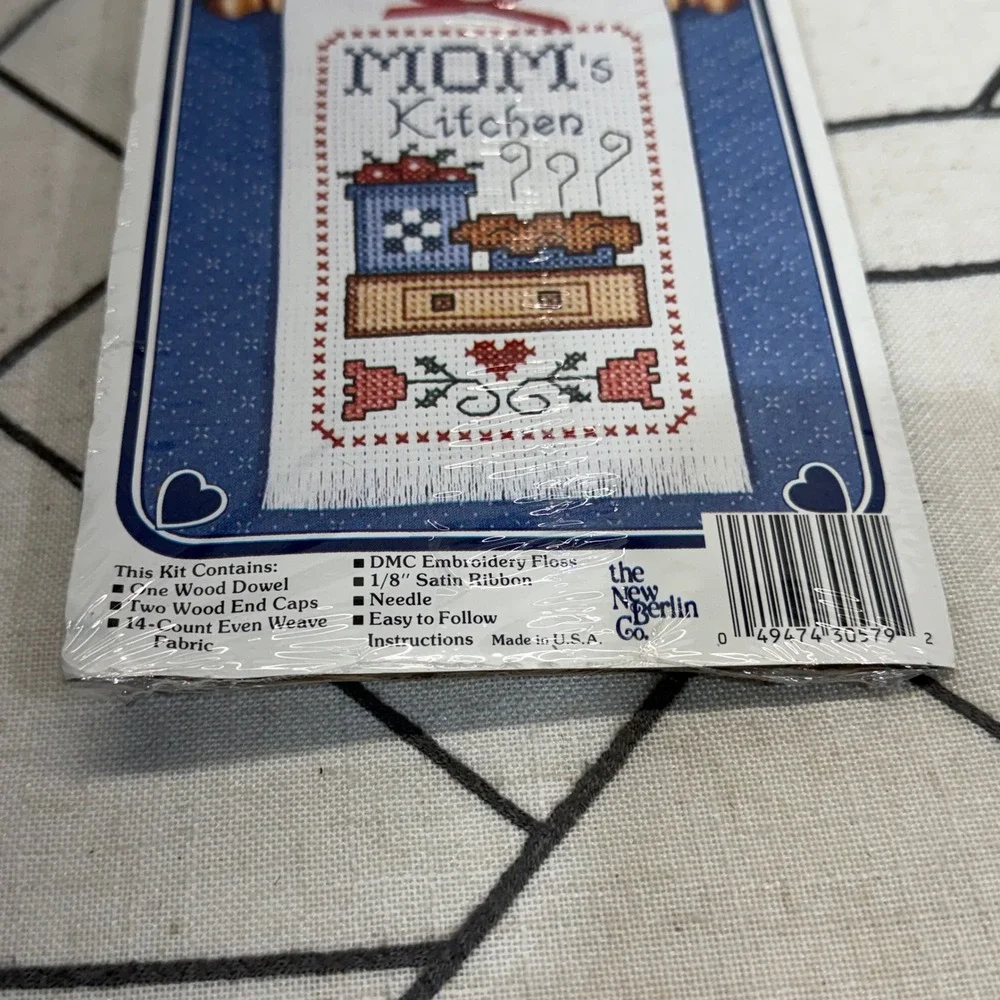 The New Berlin Co Cross Stitch Kit OS Multicolor Moms Kitchen Vintage DIY